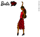 Dibujo Barbie flamenca pintado por raybeth