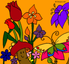 Dibujo Fauna y flora pintado por rtewwsd