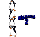 Dibujo Madagascar 2 Pingüinos pintado por matrix