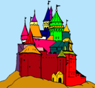 Dibujo Castillo medieval pintado por Luly2912