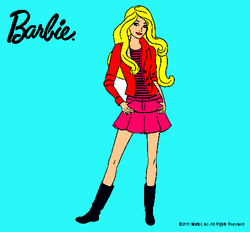 Dibujo Barbie juvenil pintado por aitana22