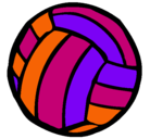 Dibujo Pelota de voleibol pintado por loranca