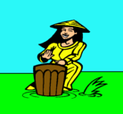 Dibujo Mujer tocando el bongó pintado por PILAR75246