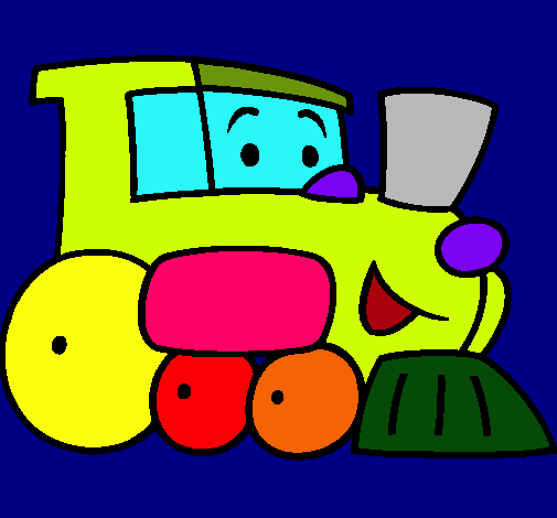 Dibujo Tren pintado por ISA200