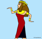 Dibujo Bailarina egipcia  pintado por Cleopatra