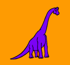 Dibujo Braquiosaurio pintado por braquiosauru