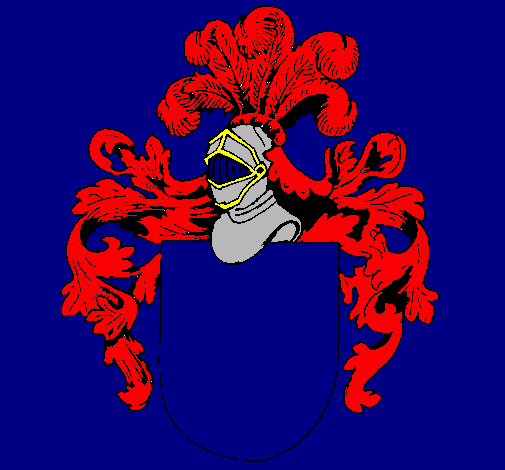 Escudo de armas y casco