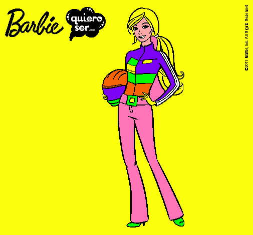 Barbie piloto de motos