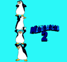 Dibujo Madagascar 2 Pingüinos pintado por Viivianyili