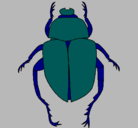 Dibujo Escarabajo pintado por guzman