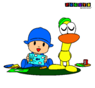 Dibujo Pocoyó y Pato pintado por Jonimelavo