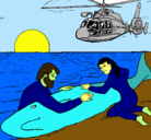 Dibujo Rescate ballena pintado por javipa