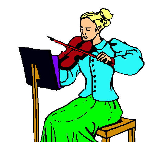 Dama violinista