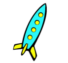 Dibujo Cohete II pintado por orejitas