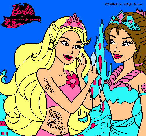 Barbie se despiede de la reina sirena