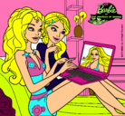 Dibujo Barbie chateando pintado por cydygfy+