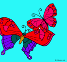 Dibujo Mariposas pintado por larabaldini