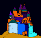 Dibujo Castillo medieval pintado por reyooooooooo