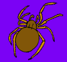 Dibujo Araña venenosa pintado por elisabed