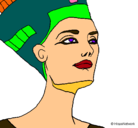 Dibujo Busto de Nefertiti pintado por geovannyrold