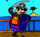Dibujo Pirata a bordo pintado por ISA200