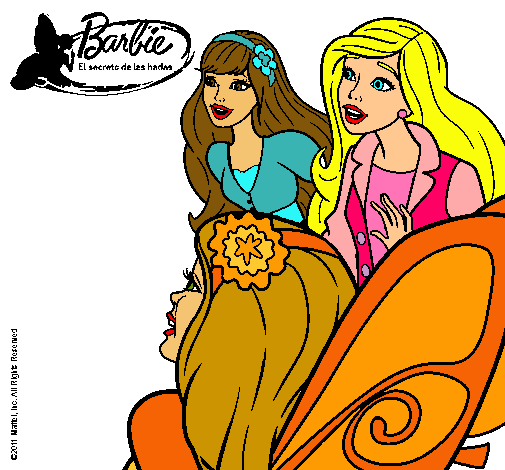 Barbie y sus amigas sorprendidas