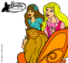 Dibujo Barbie y sus amigas sorprendidas pintado por bioba