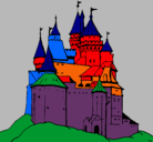 Dibujo Castillo medieval pintado por wileyshka