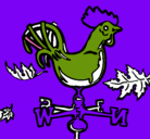 Dibujo Veletas y gallo pintado por Diegoooo