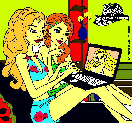 Barbie chateando