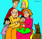 Dibujo Familia pintado por naranjis2002