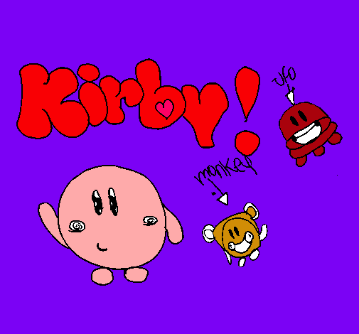 Dibujo Kirby 4 pintado por bea-marta