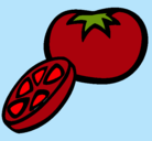 Dibujo Tomate pintado por renita
