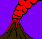 Dibujo Volcán pintado por johanrojaz