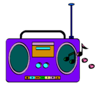 Dibujo Radio cassette 2 pintado por Fiore_4521
