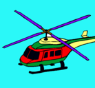 Dibujo Helicóptero  pintado por robinson