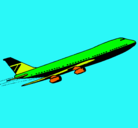 Dibujo Avión en el aire pintado por leiredavid