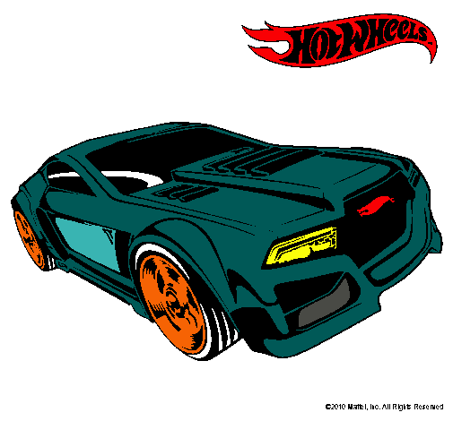 Dibujo Hot Wheels 5 pintado por assecino