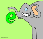 Dibujo Elefante pintado por -Marie-