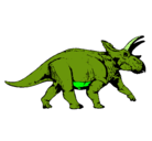 Dibujo Triceratops pintado por HABY