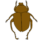 Dibujo Escarabajo pintado por giancarlo