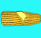 Dibujo Mazorca de maíz pintado por FENO