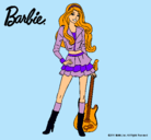 Dibujo Barbie rockera pintado por Leylita