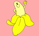 Dibujo Banana pintado por bananin