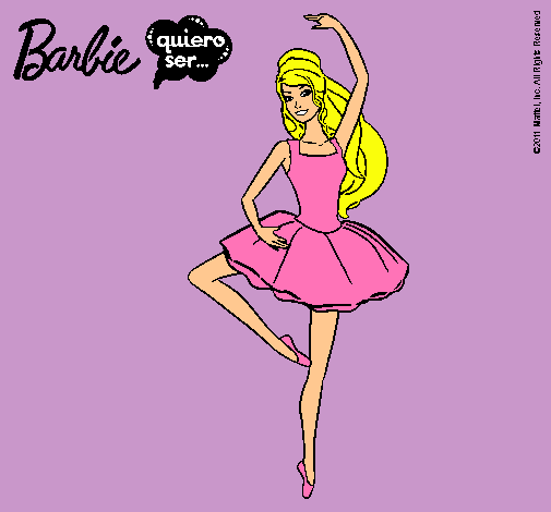 Dibujo Barbie bailarina de ballet pintado por elsa-feroz