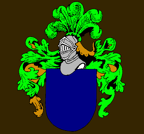 Escudo de armas y casco