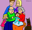 Dibujo Familia pintado por marquesa