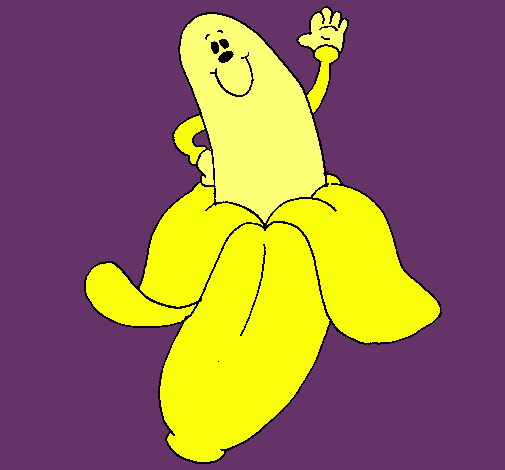 Dibujo Banana pintado por clarunchis