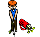 Dibujo Jugador de golf II pintado por FEROMARIANA