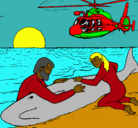 Dibujo Rescate ballena pintado por dominique1